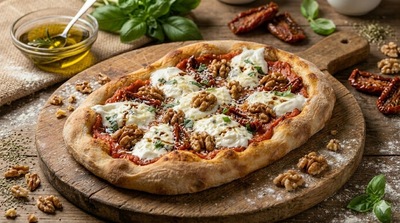 Farcitura Burrata e Pomodori Secchi per pinsa romana — ingredienti e preparazione