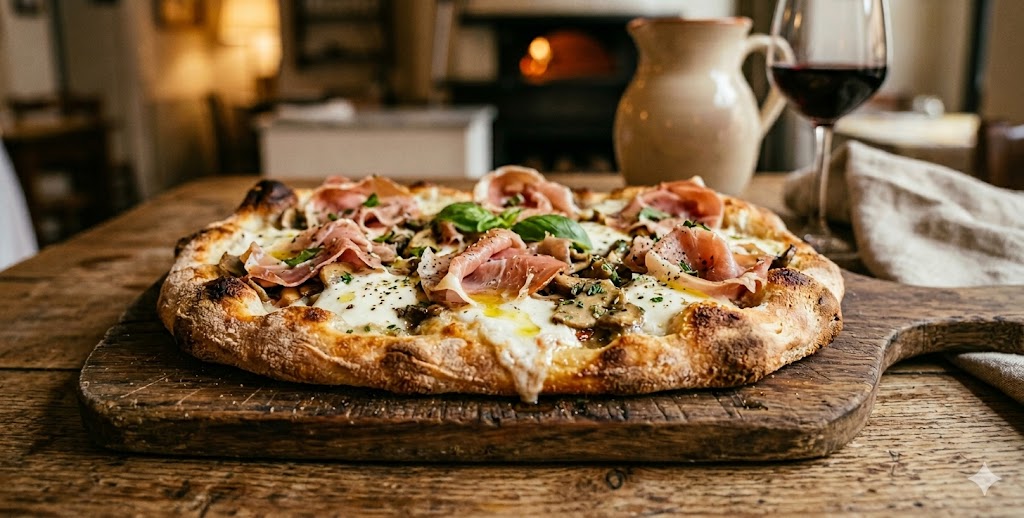 Farcitura Prosciutto e Funghi per pinsa romana — ingredienti e preparazione